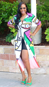 ARTISTIC SIDE COLOR BLOCK DRESS/ TOP