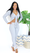 MONA RIBBED JUMPSUIT - Zflair