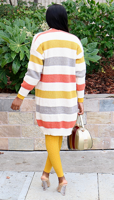 COZY DAYS COLORBLOCK CARDIGAN